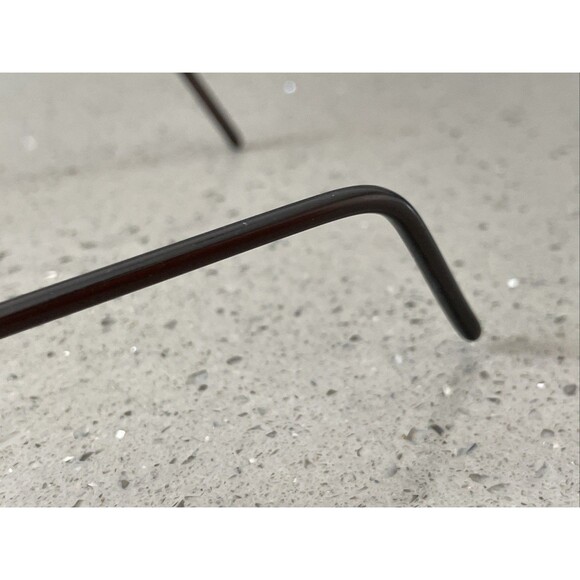 Nautica Eyeglasses Frames ONLY N7036 001 Brown Round Full Rim 46-21-135 - Picture 5 of 12